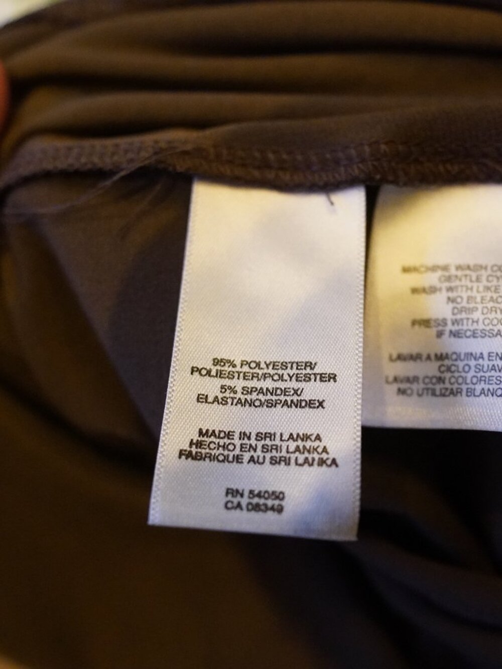 Jones Studio Brown Ruched Sheath Dress Size 14 Buckle Detail Career Cocktail - Picture 4 of 4